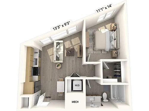 Floor plan A1b
