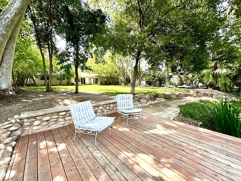 Deck over the creek.