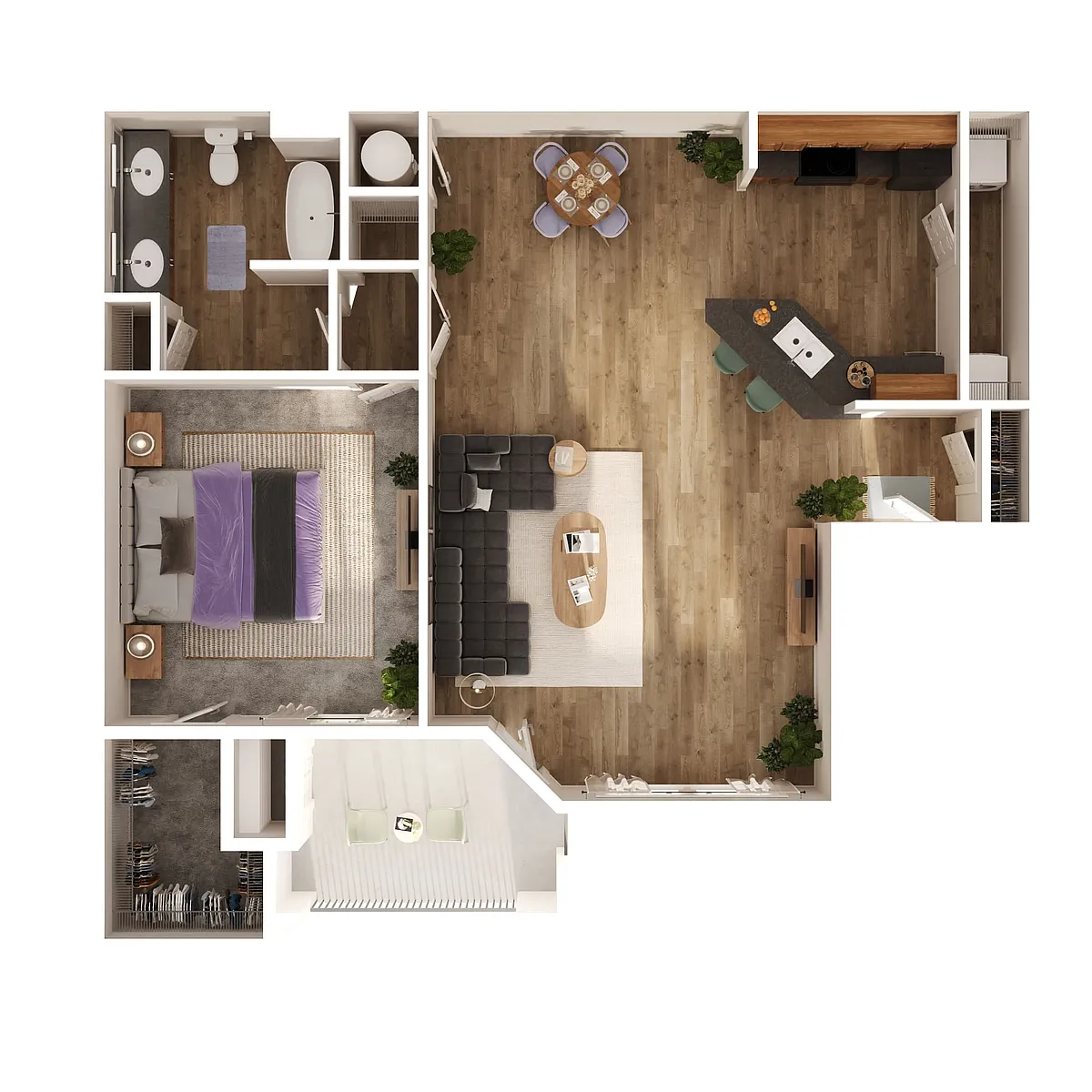 Floor plan A2 - Rouge