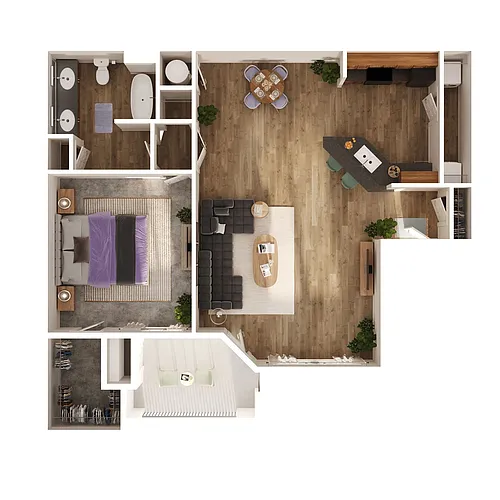 Floor plan A2 - Rouge