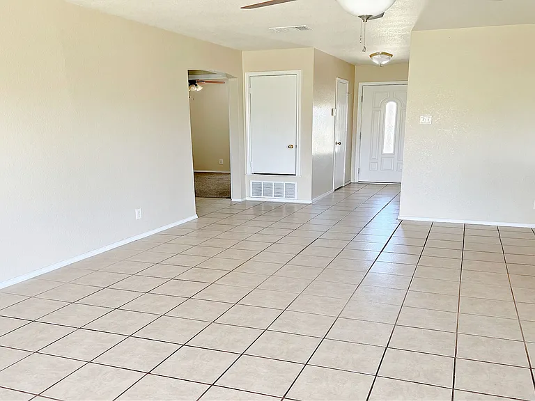 Large living area toward the front door