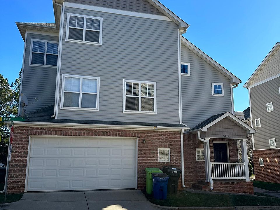 End unit with 2 car garage