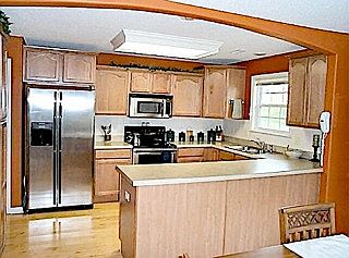 Open, spacious kitchen