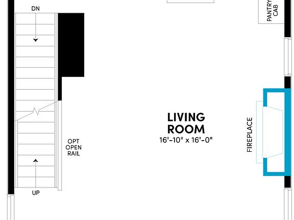 Apex 2 Optional Fireplace at Uplands in Westminster, Co