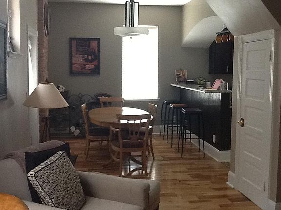 Partial view of living area and dining area