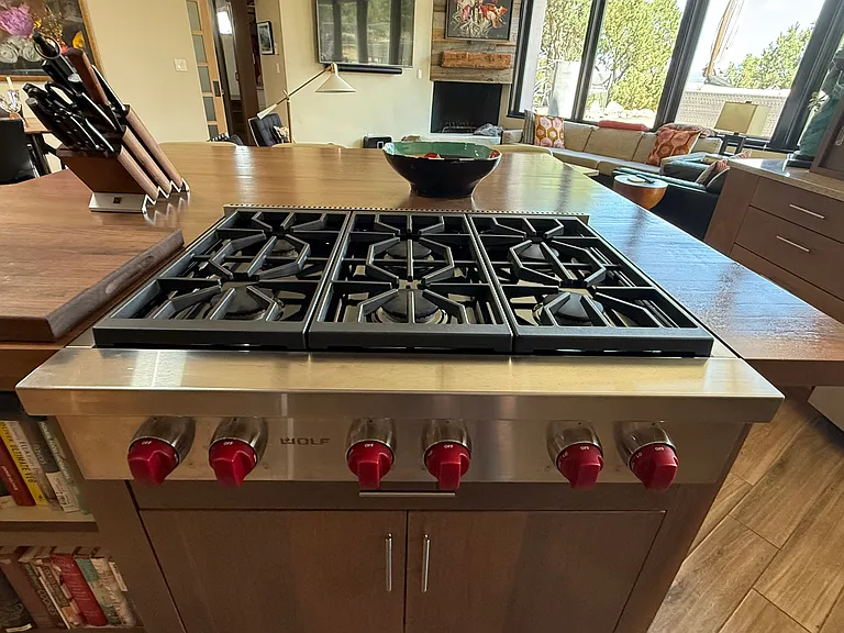 New Wolf gas range is wonderful to cook with!