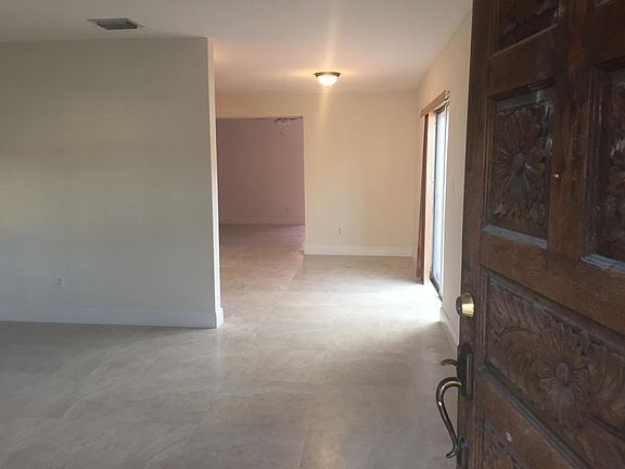 View from main entrance to dining area and Florida room