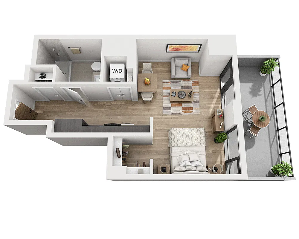 Floor plan Studio E1AF