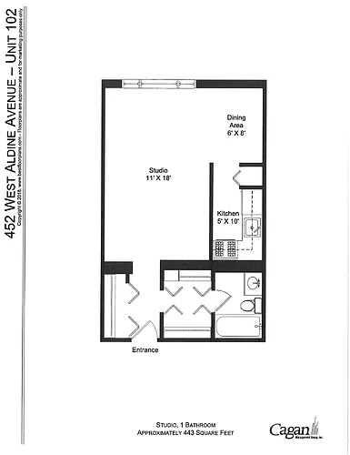 Floor plan Studio