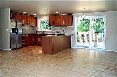 Open kitchen W/Living Room and dining