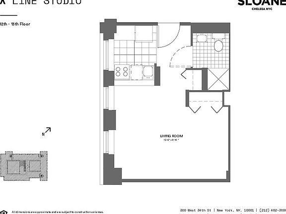 2nd image of 360 W 34th St APT 13X