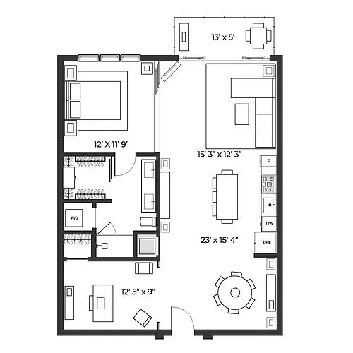 Floor plan Urban Lofts 1095