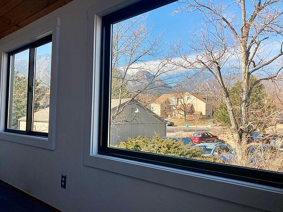 View of the mountains from the living room