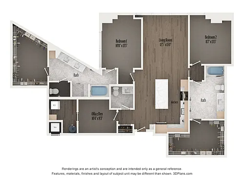 Floor plan B3