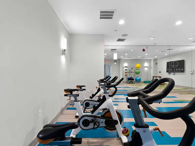 Residents enjoy our Exercise Bikes in our large Fitness Center