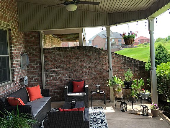 Covered back patio