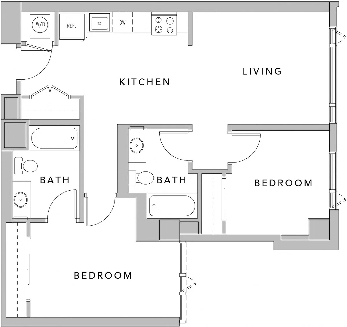 Floor plan 2J Renovation 2