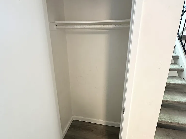 Downstairs coat closet