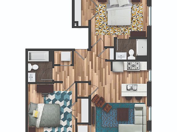 2015.10.06 Braverman Building - Typical 2 Bed 2 Bath