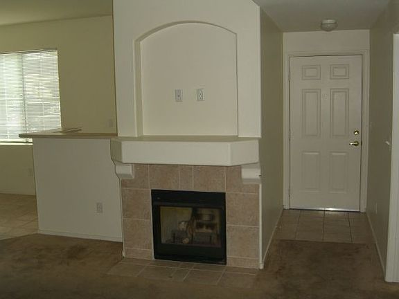 Living room fireplace