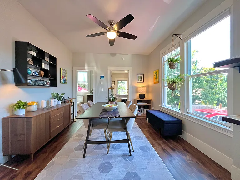 Full-sized dining room with more great light!