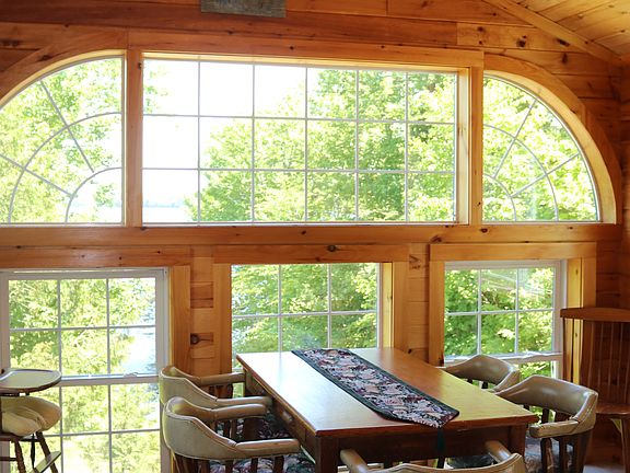 Dining room with lake view