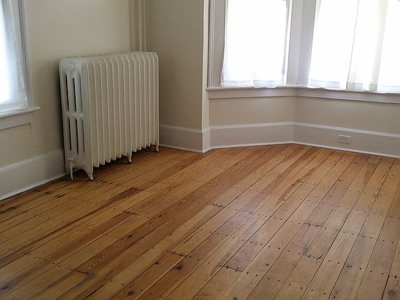 Hardwood floors in living room