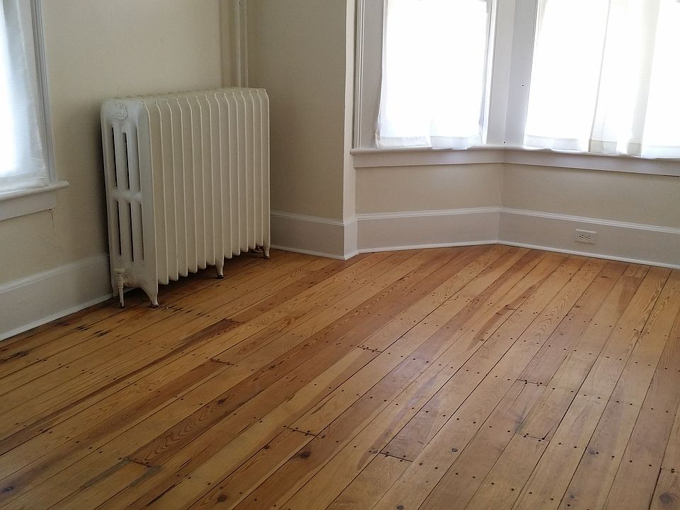 Hardwood floors in living room