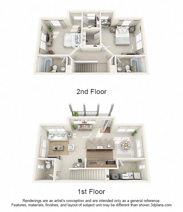 Floor plan The Evagraven Townhome