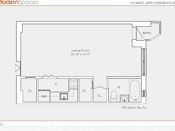 2nd image of 170 W 23rd St Frnt 3