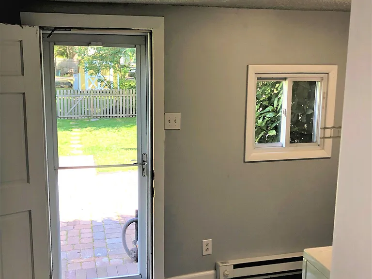 Laundry room out to back patio