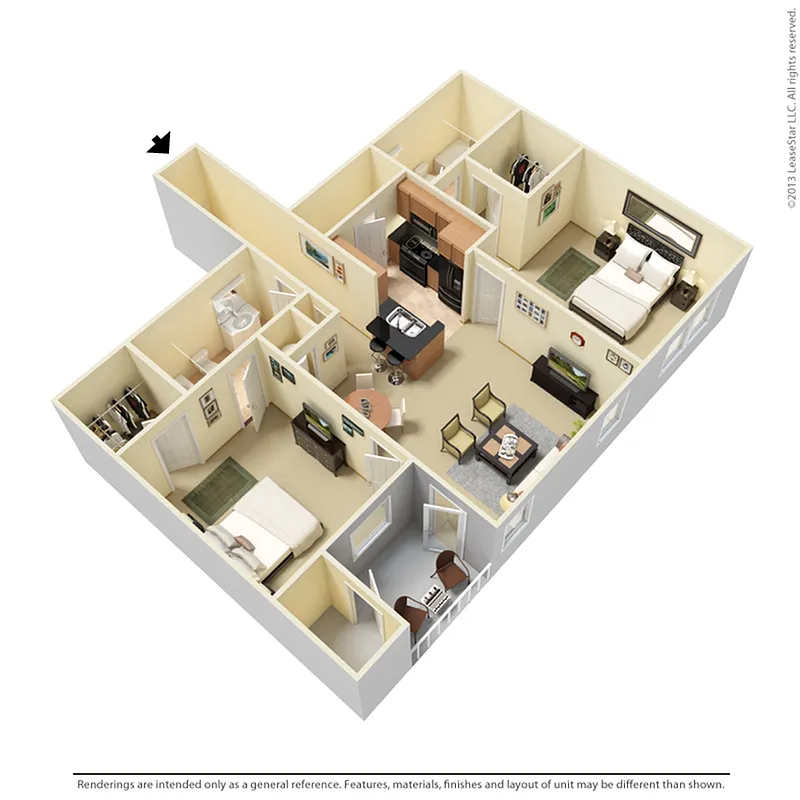 Floor plan B3U