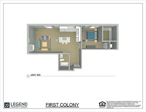 Floor plan 409