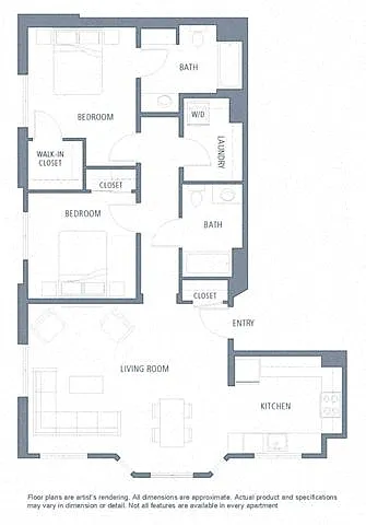 Floor plan 1197 2B2B