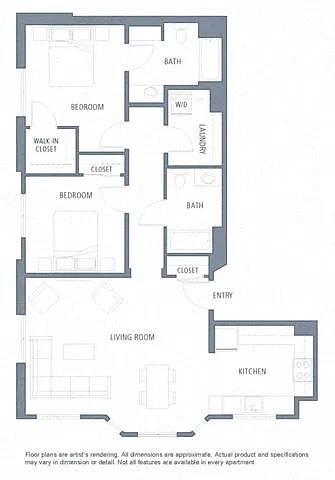Floor plan 1197 2B2B