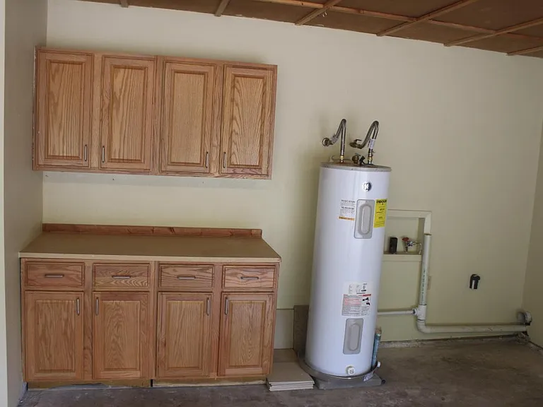 Laundry room located in the double garage