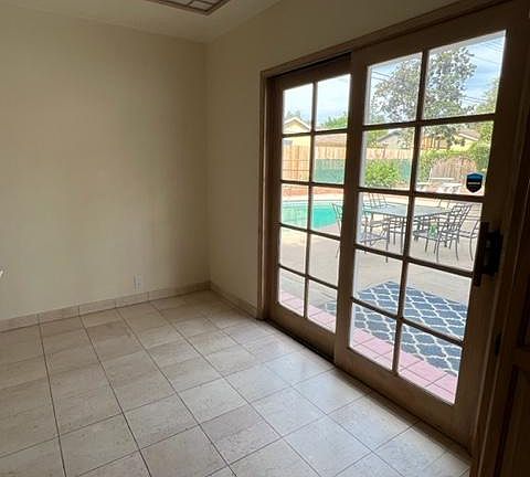 Breakfast area overlooking heated pool