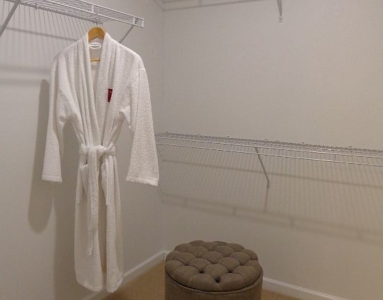 Huge walk in closet in the MBR