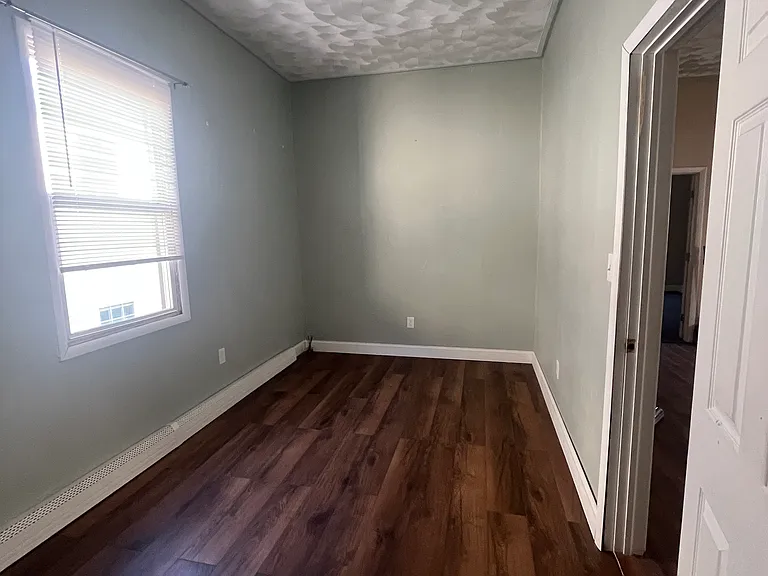 Bedroom with new flooring