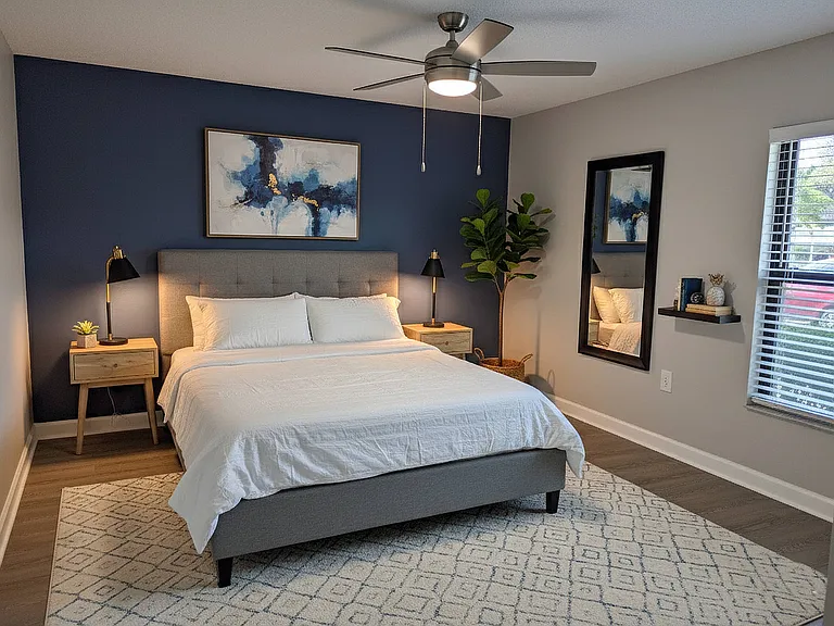 The Palms of Clearwater Bedroom (virtually staged)
