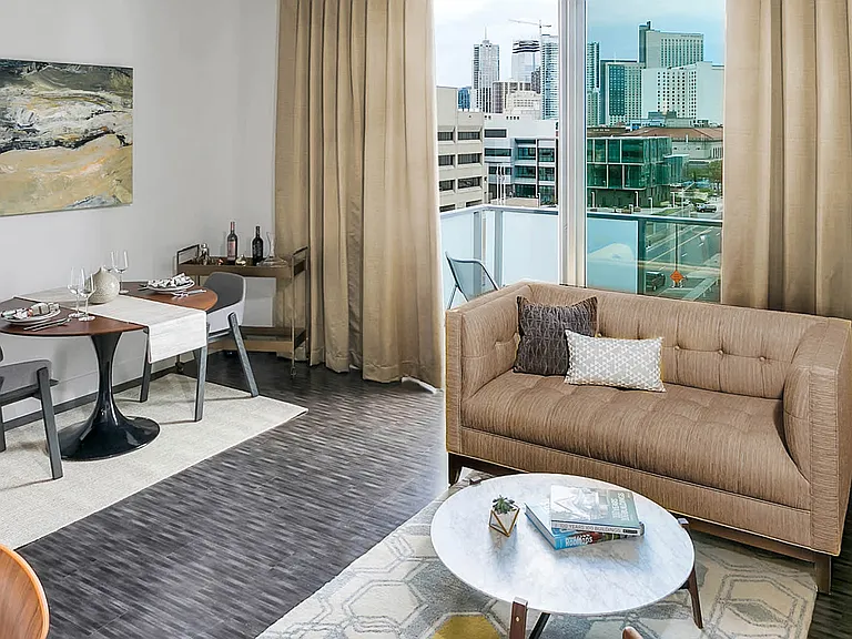 Living Room with Balcony