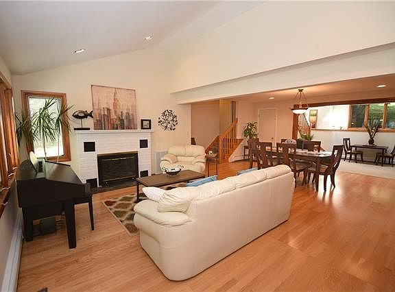 Open floor plan with many options to relax and entertain.