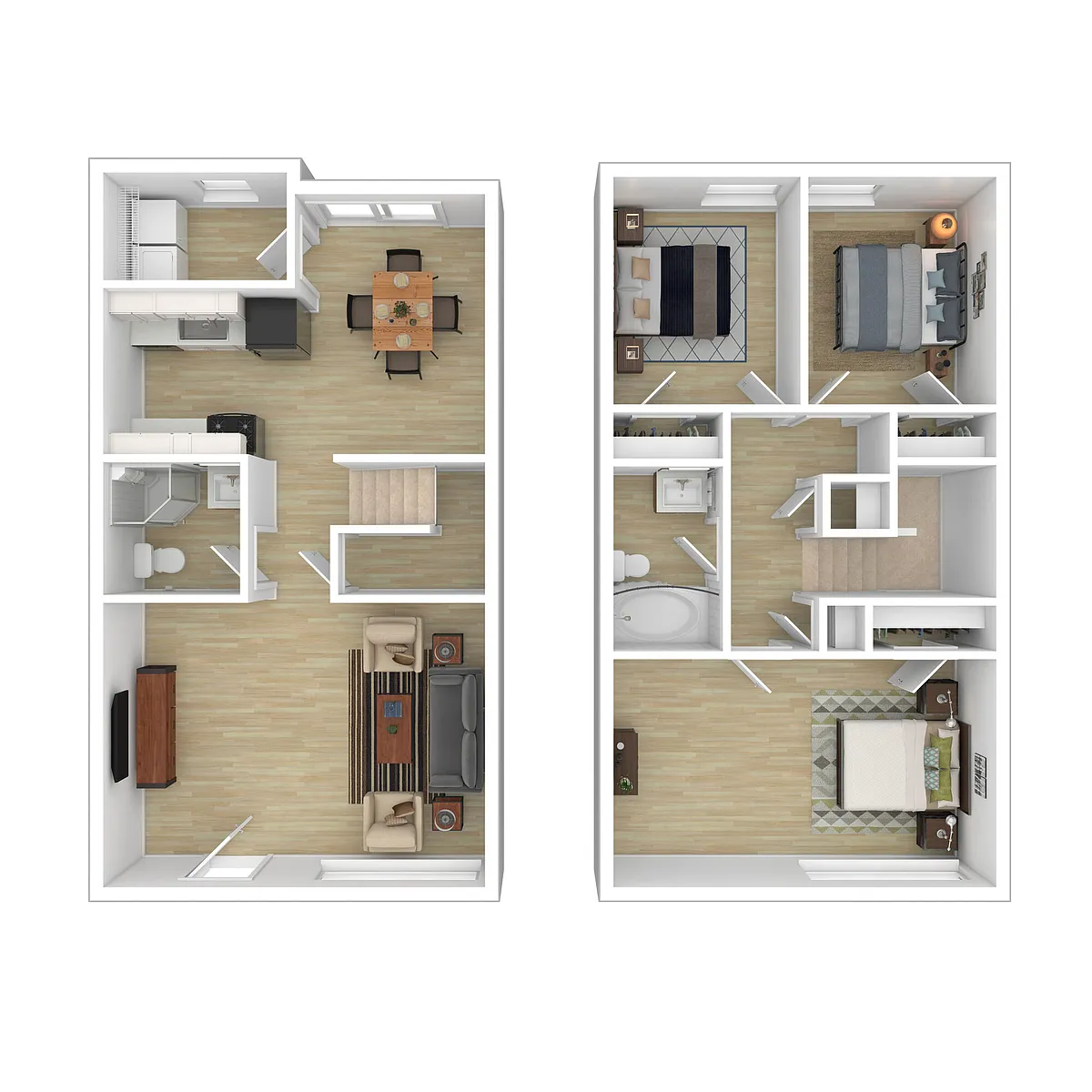 Floor plan 3 Bedroom 2 Bathroom L