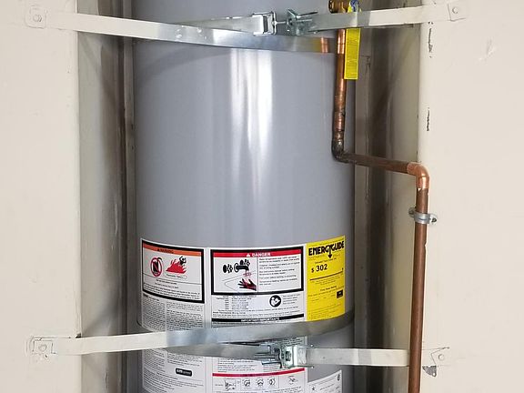 Brand new water heater installed December 2019