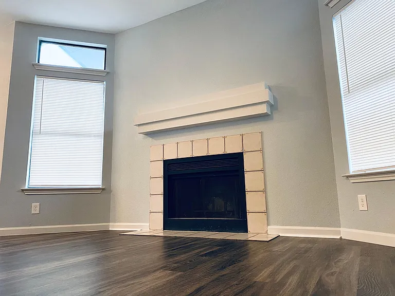 Fireplace.