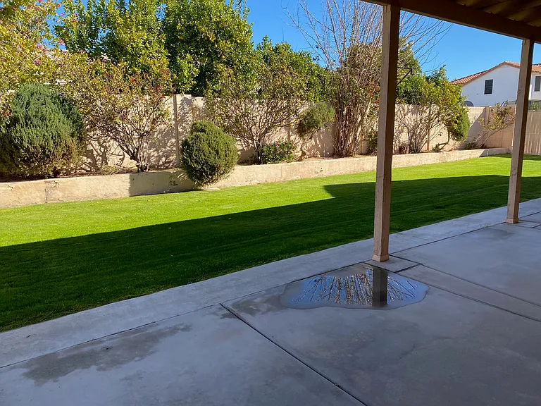 HUGE Covered Patio with Lush View of the Yard