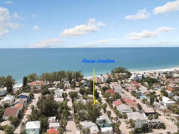 Aerial of house location - short walk to two beach accesses.