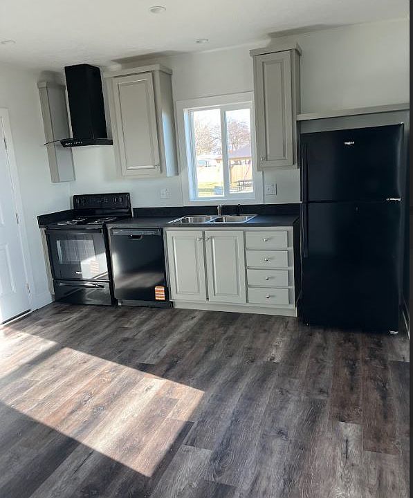 Kitchen and living area