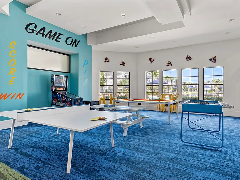 Relax, recharge, and play in a space designed for entertainment.
