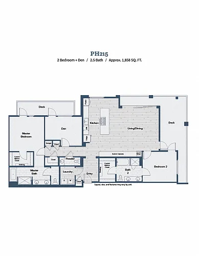 Floor plan PH215